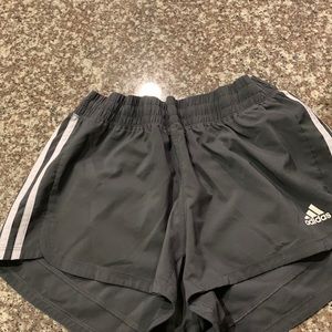 Grey Adidas athletic shorts